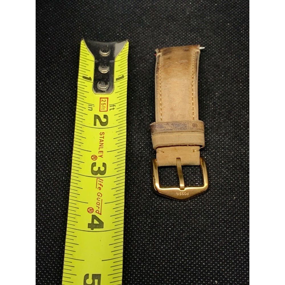 Fossil Genuine Leather Half Band Bracelet Strap 21mm S364